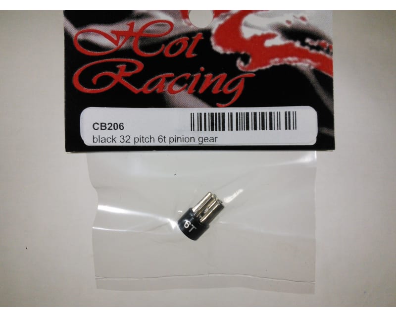 Black 32 Pitch 6t Pinion Gear