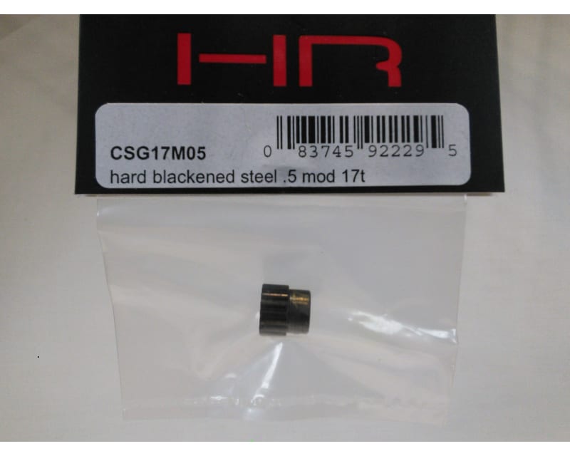 17t 0.5 Mod Hardened Steel Pinion Gear 1/8 Bore