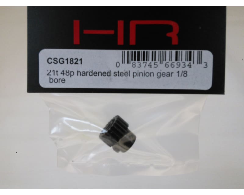 21t 48p Hardened Steel Pinion Gear 1/8 Bore
