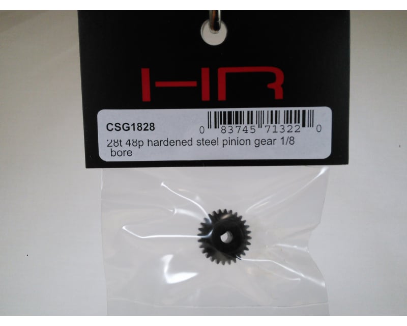 28t 48p Hardened Steel Pinion Gear 1/8 Bore
