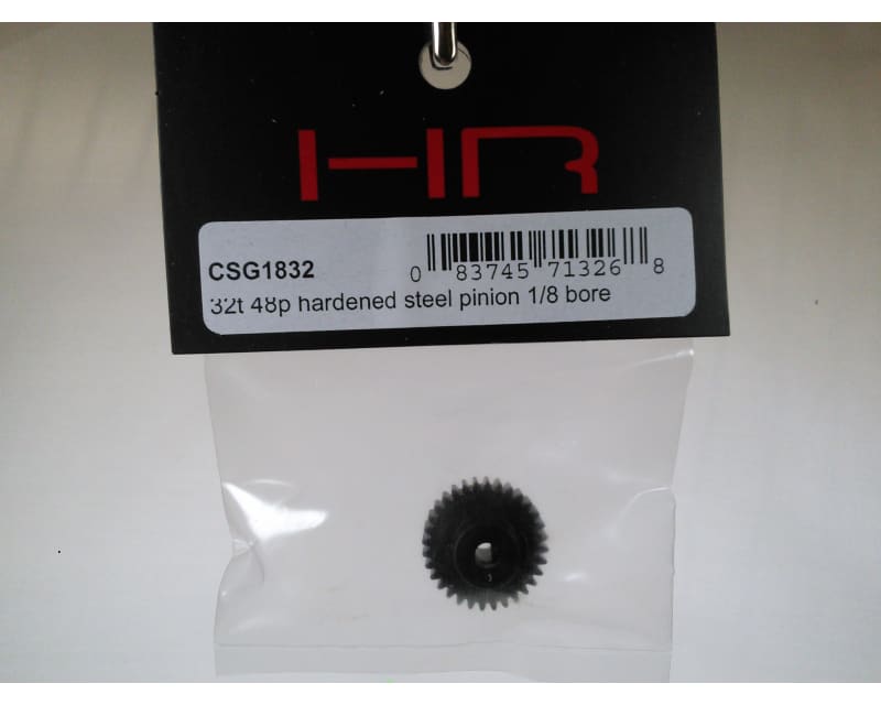 32t 48p Hardened Steel Pinion Gear 1/8 Bore