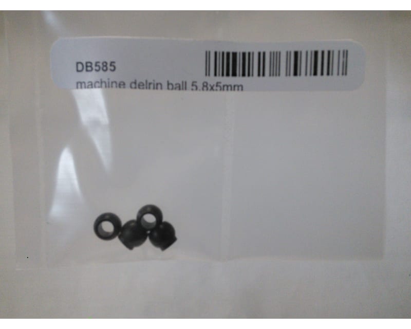 Black Machined Delrin Ball 5.8x5mm