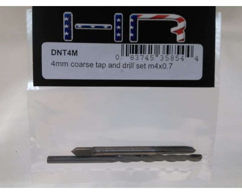 4mm Coarse Tap and Drill Set (M4x0.7)