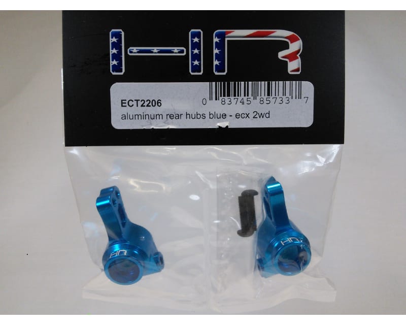 Aluminum Rear Hubs (blue) - ECX 2WD