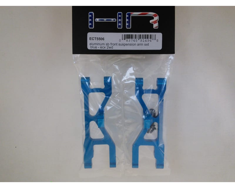 Aluminum Sb Front Suspension Arm Set (Blue) - ECX 2WD