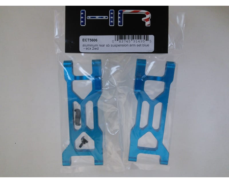 Blue Aluminum Rear Suspension Arms - ECX 2WD