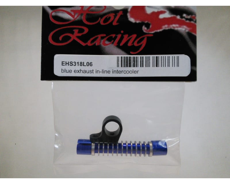 Blue Aluminum Exhaust in-Line Intercooler