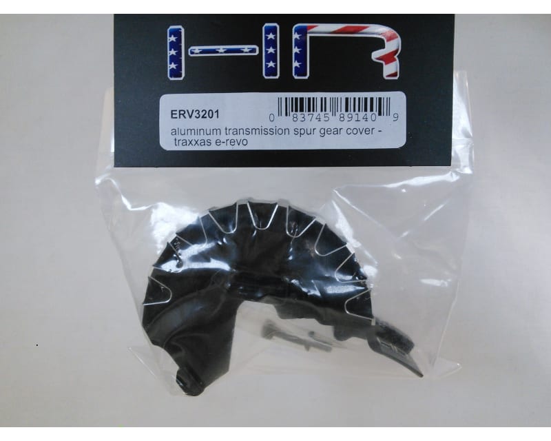 discontinued Black Aluminum Transmission Spur Gear Cover - TRA E