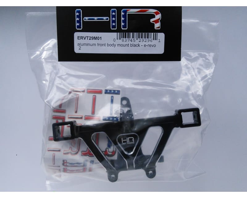 Aluminum Front Body Mount (Black) - E-Revo 2