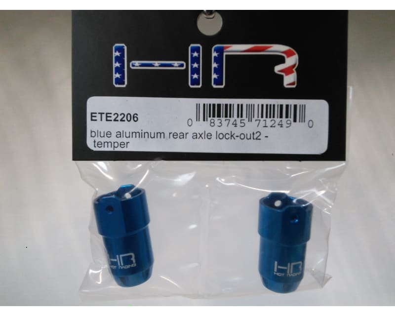 Tap to zoom Blue Aluminum Rear Axle Lock-Out (2) for ECX Temper