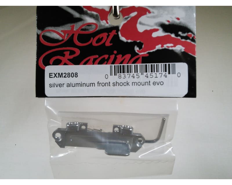 Silver Aluminum Front Shock Mount Evo