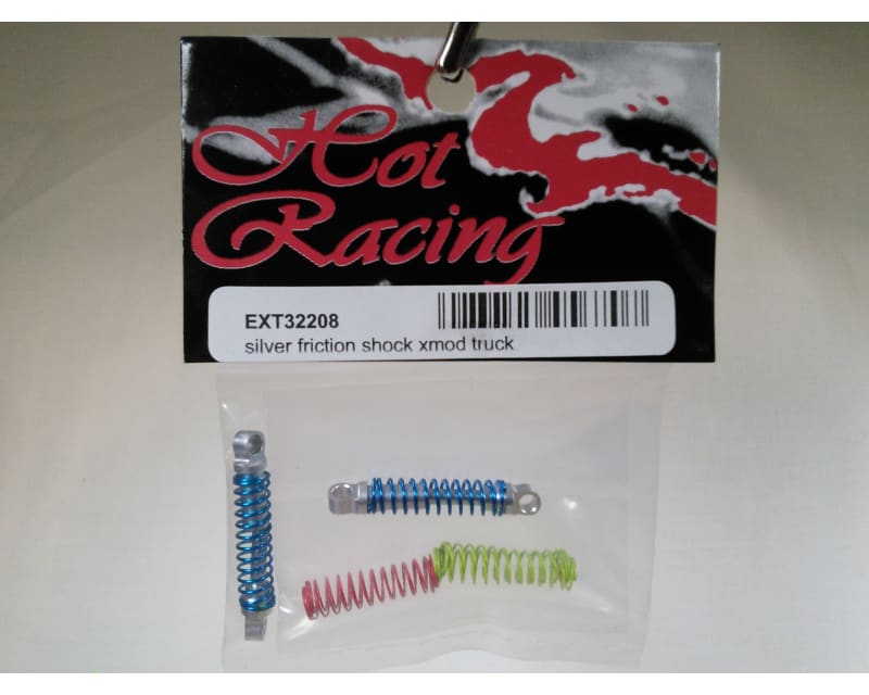 Silver Aluminum Friction Shock Set 30mm Assembled