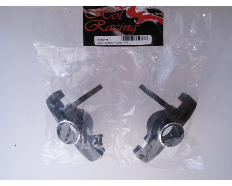 Aluminum Steering Knuckle with Graphite Arm - 5ive-T Mini WRC