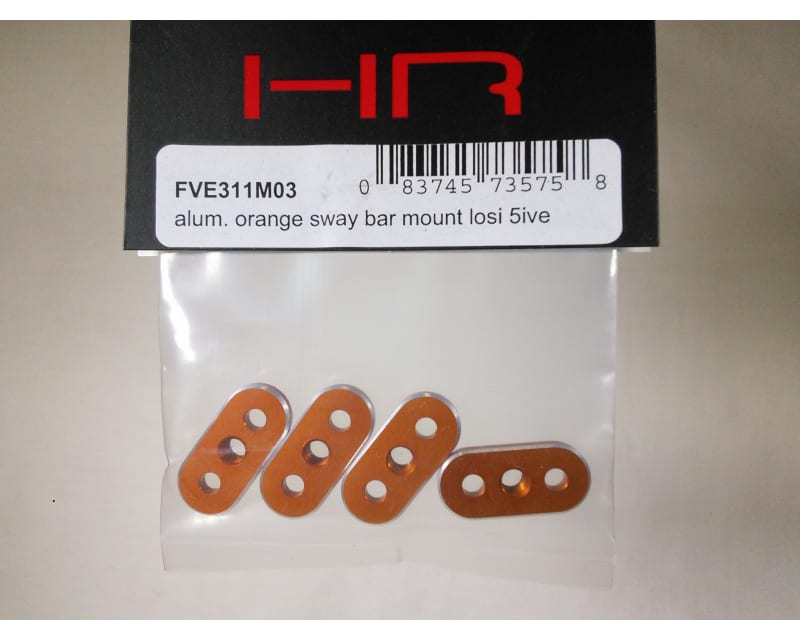 Aluminum Orange Sway Bar Mount Losi 5ive