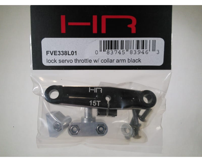 discontinued Lock Servo Throttle W/ Collar Arm Black
