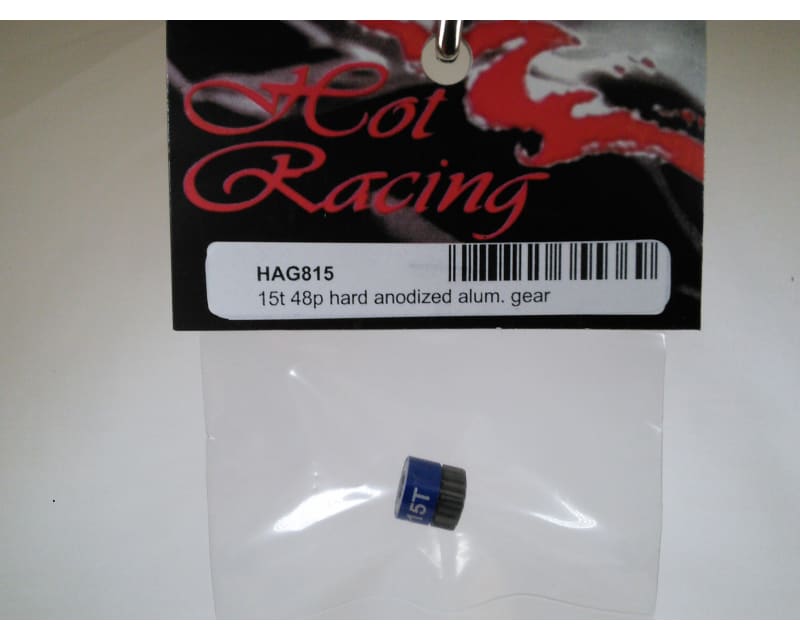 15t 48p Hard Anodized Aluminum Pinion Gear