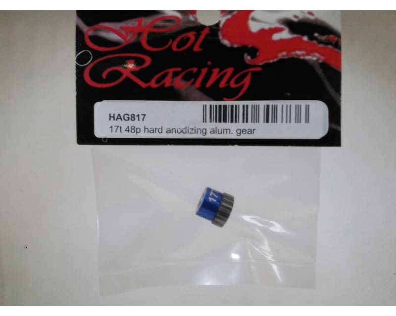 17t 48p Hard Anodized Aluminum Pinion Gear