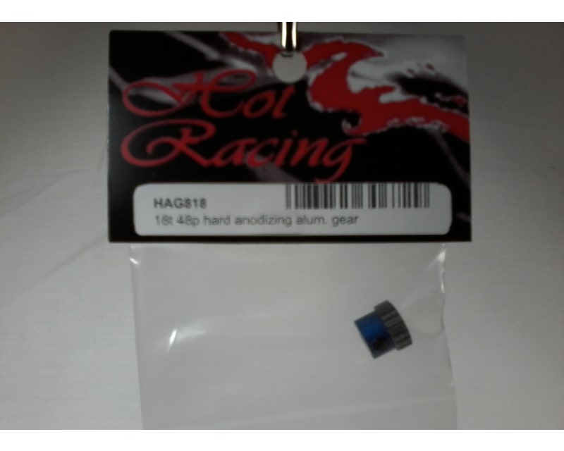 18t 48p Hard Anodized Aluminum Pinion Gear