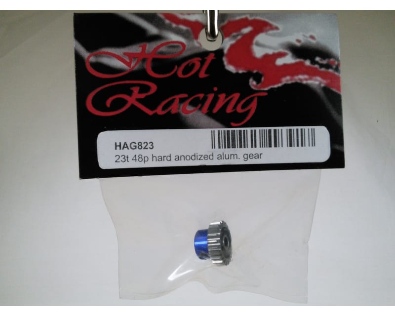 Tap to zoom 23t 48p Hard Anodized Aluminum Pinion Gear 1/8 Inch Bore