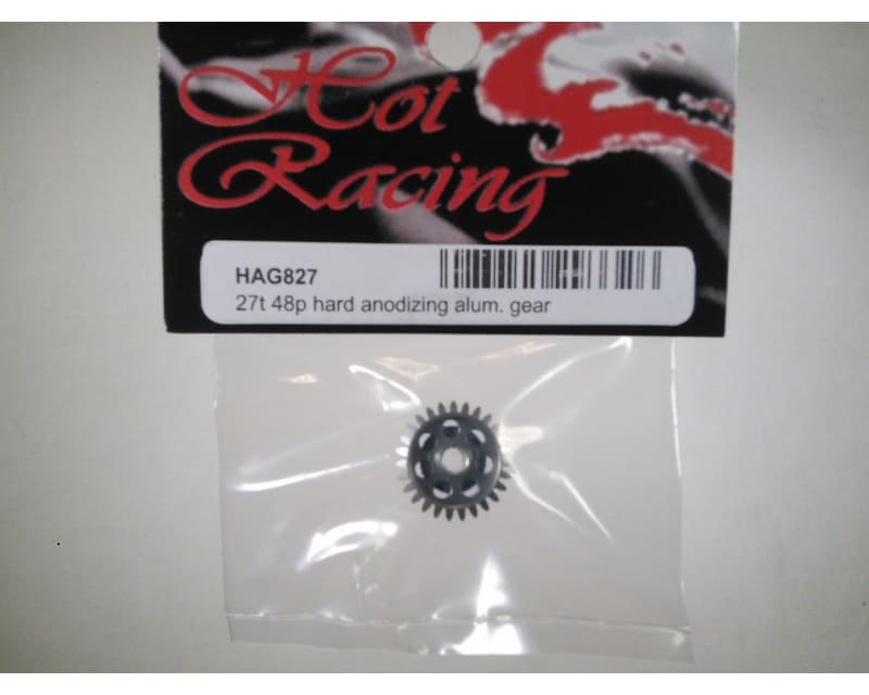 27t 48p Hard Anodized Aluminum Pinion Gear 1/8 Inch Bore
