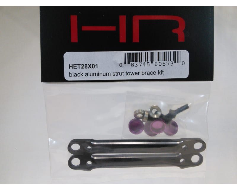 Black Aluminum Strut Tower Brace Kit