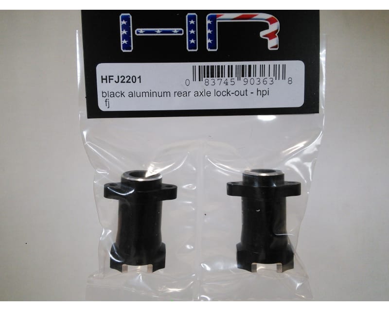 Tap to zoom Black Aluminum Rear Axle Lock-Out - HPI FJ