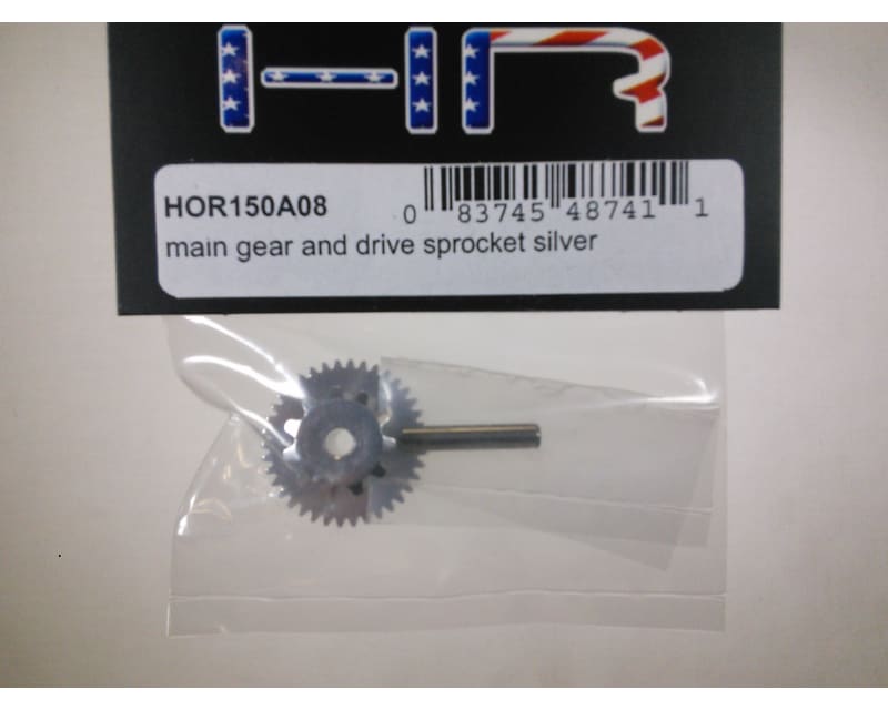 Main Gear and drive sprocket Silver
