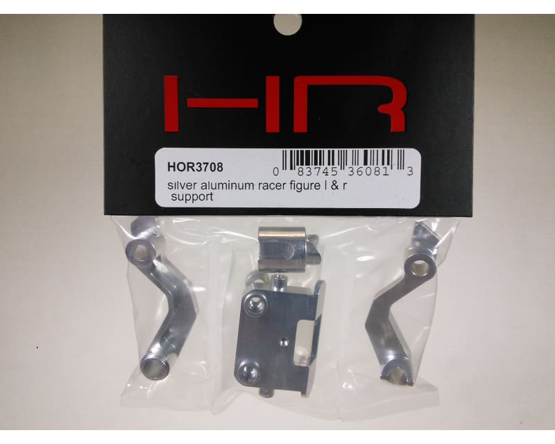 Tap to zoom Silver Aluminum Racer Figure L & R Support