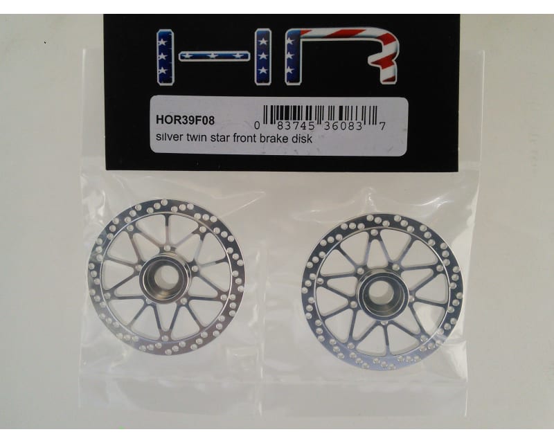 Silver Twin Star Front brake disk
