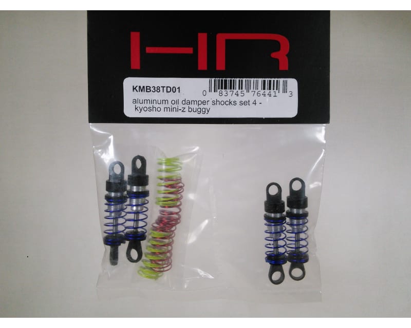 Tap to zoom Aluminum Oil Damper Shocks Set (4) - Kyosho Mini-Z Buggy