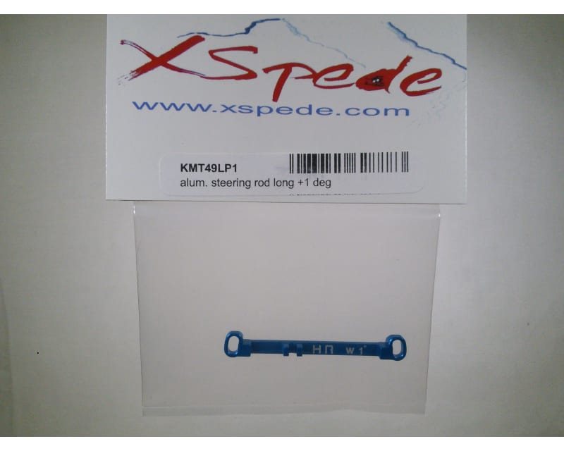 Aluminum Steering Link Long +1 Deg (Light Blue) - Kyosho Mr-03