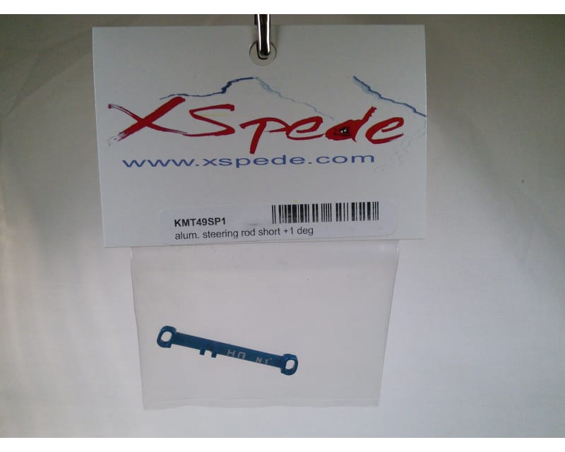 Tap to zoom Aluminum Steering Link Short +1 Deg (Light Blue) - Kyosho Mr-03