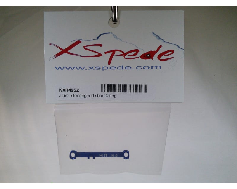 Aluminum Steering Link Short 0 Deg (Blue) - Kyosho Mr-03