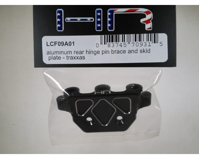Aluminum Rear Hinge Pin Brace and Skid Plate - TRA