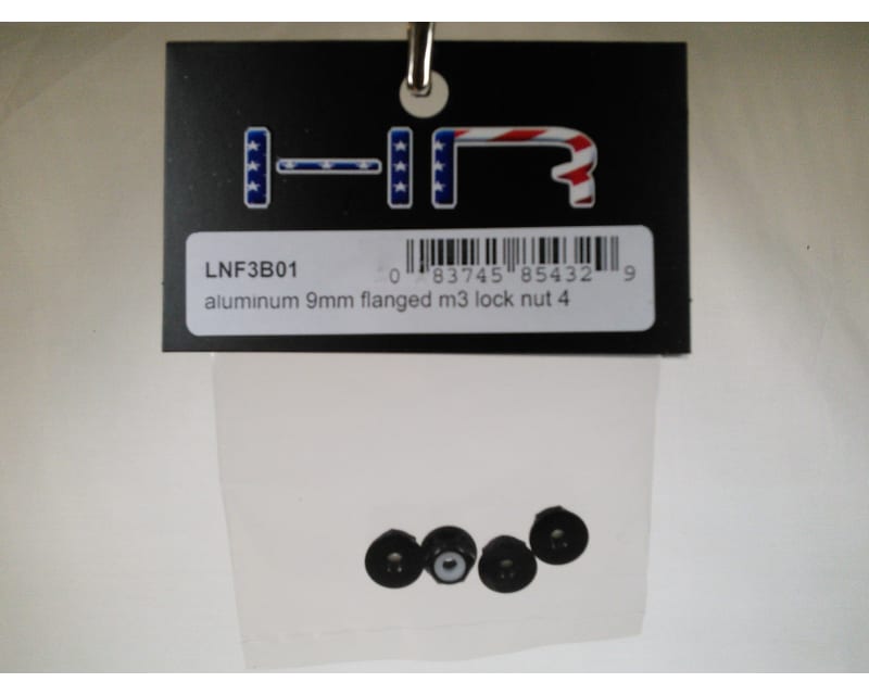 Aluminum 9mm Flanged M3 Lock Nut (4)
