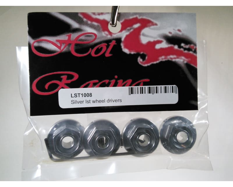 discontinued Aluminum 14mm Hex Wheel Hubs (Silver) - LST AFT MGB