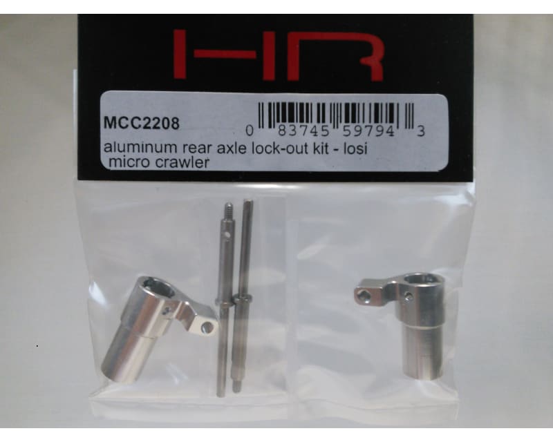 Tap to zoom Aluminum Rear Axle Lock-Out Kit - Losi Micro Crawler