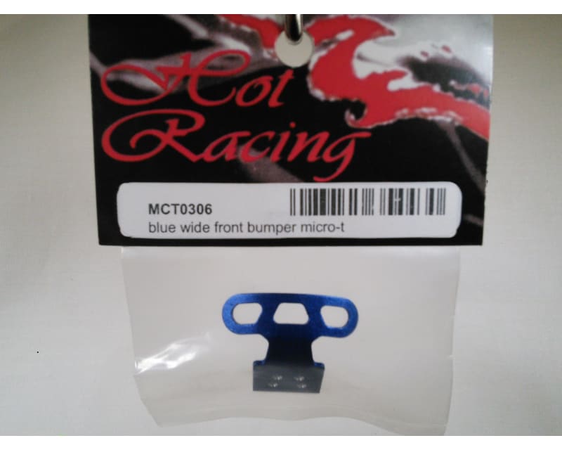 discontinued Aluminum Wide Front Bumper (Blue) - Losi 1/36 Micro