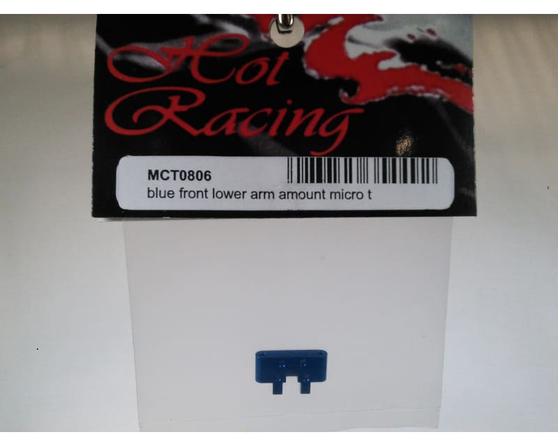 Aluminum Front Lower Arm Mount (Blue) - Losi 1/36 Micro-T