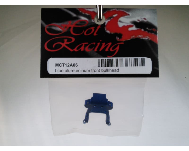 Tap to zoom Aluminum Front Bulkhead (Blue) - Losi 1/36 Micro-T
