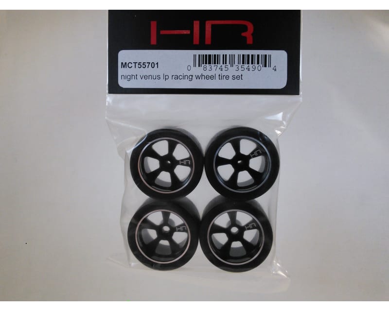 Tap to zoom discontinued Night Venus Lp Racing Tires & Wheels Set