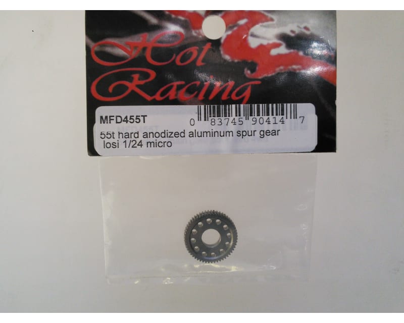 55t Hard Anodized Aluminum Spur Gear Losi 1/24 Micro