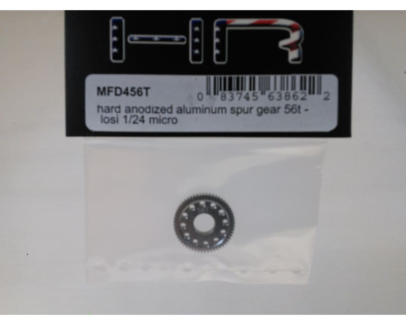 56t Hard Anodized Aluminum Spur Gear Losi 1/24 Micro