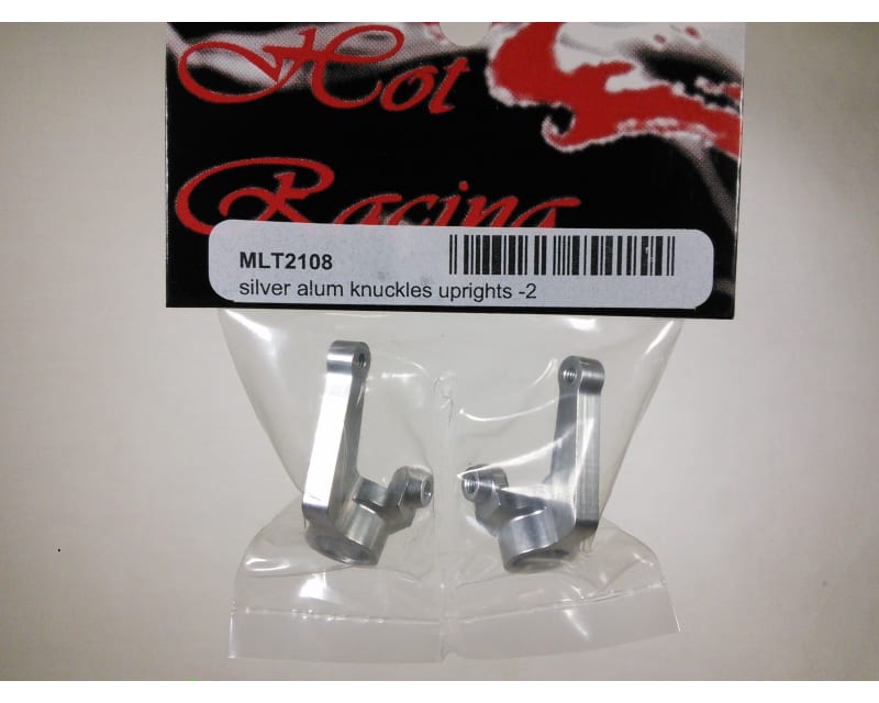 Silver Aluminum Knuckles (Uprights) Pair