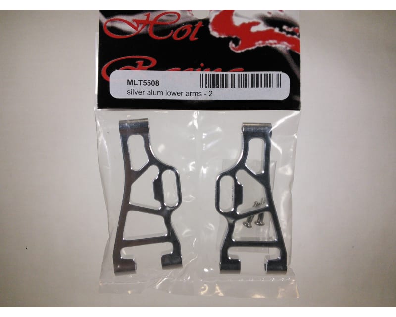 Aluminum Lower Suspension Arms (2)(Silver) - Losi Mini LST