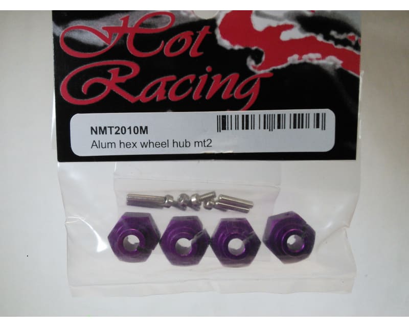 Purple alum. 12mm hex Wheels hub mt2