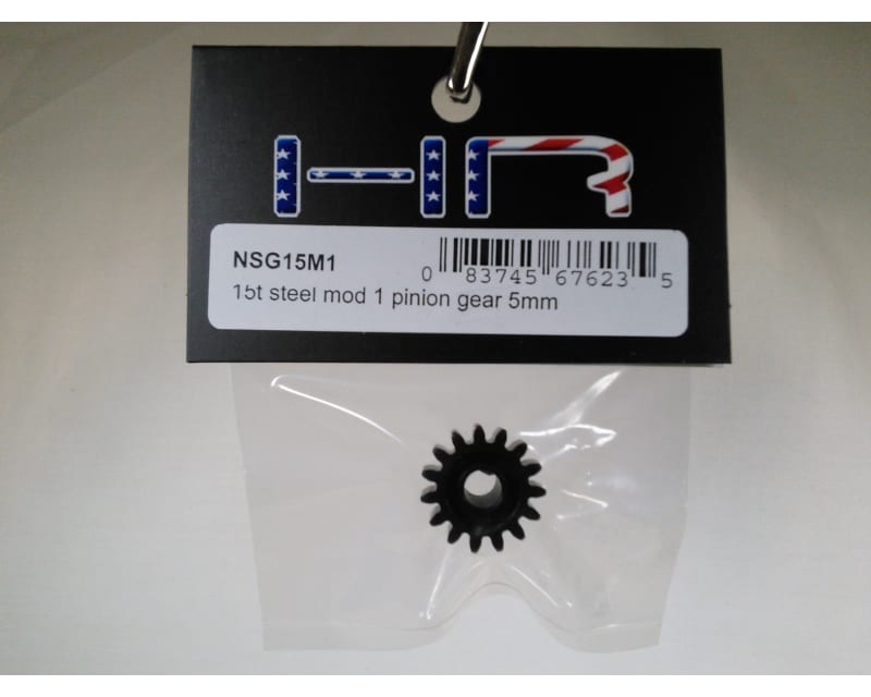 15t Steel Mod 1 Pinion Gear 5mm