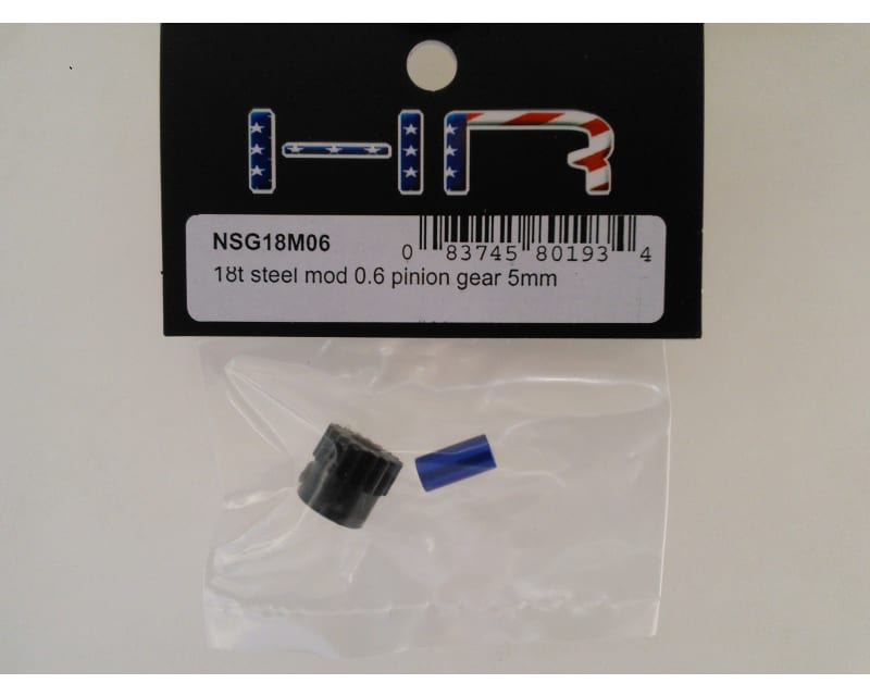 18t Steel Mod 0.6 Pinion Gear 5mm