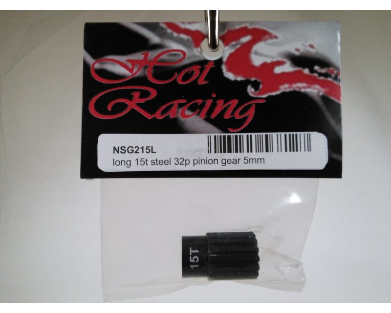 Tap to zoom discontinued Long 15T Steel 32P Pinion Gear 5mm