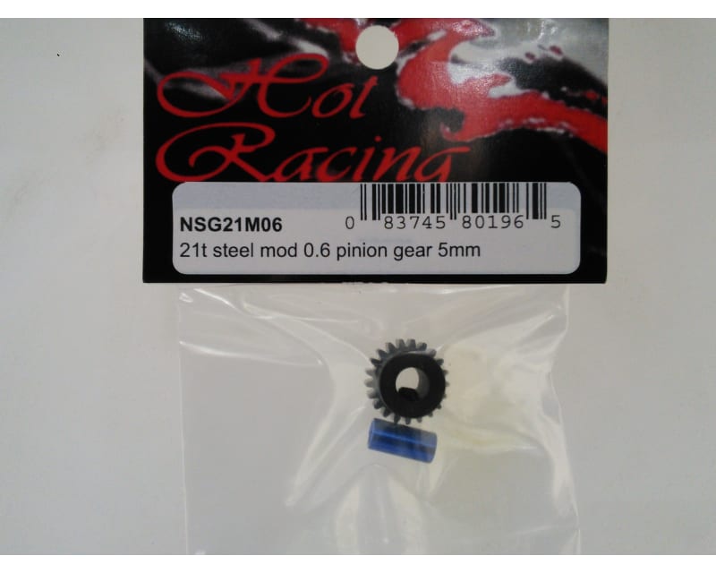 Tap to zoom 21t Steel Mod 0.6 Pinion Gear 5mm